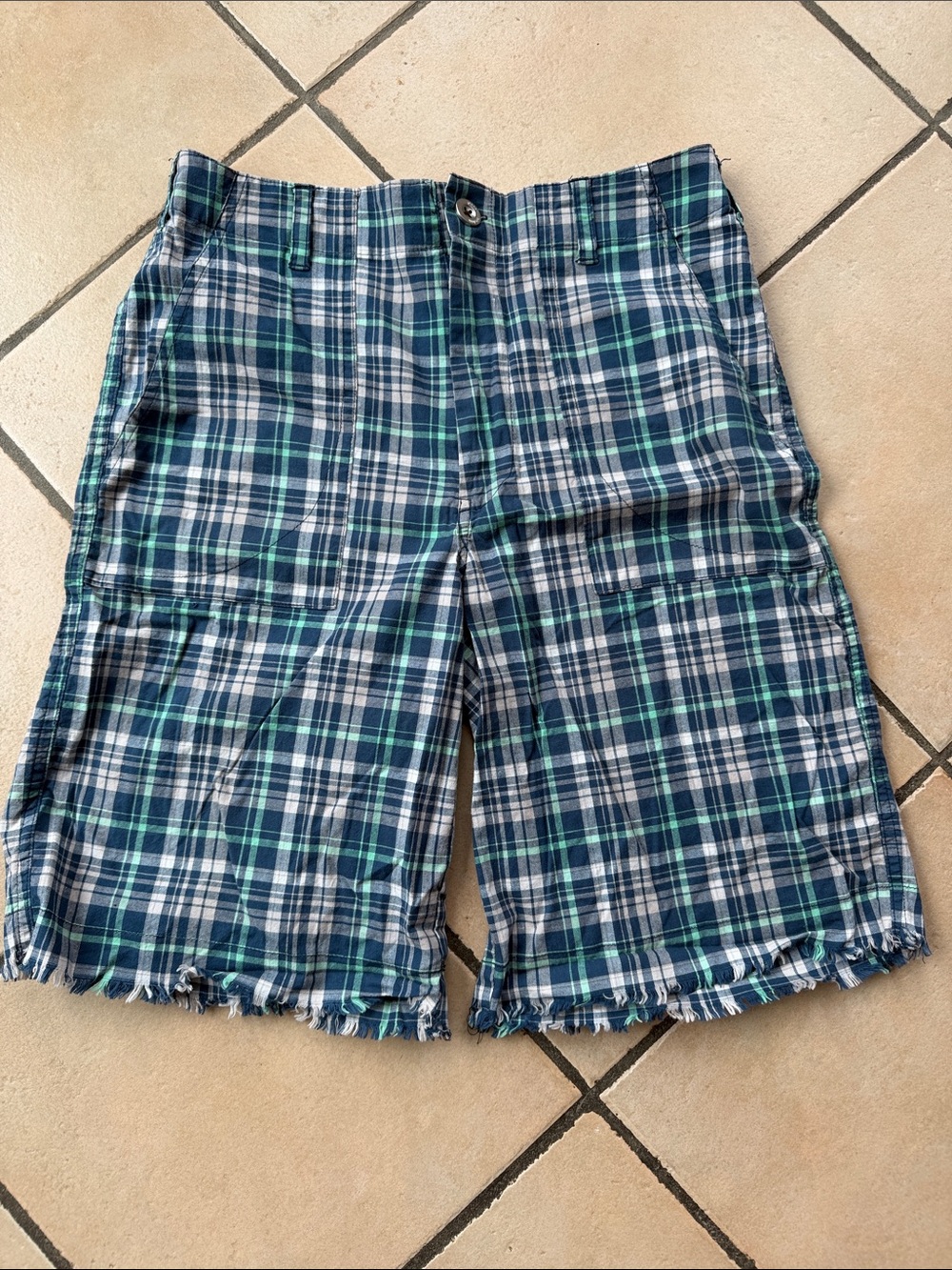 NWOT Paper Denim & Cloth Men's cotton Plaid Shorts
